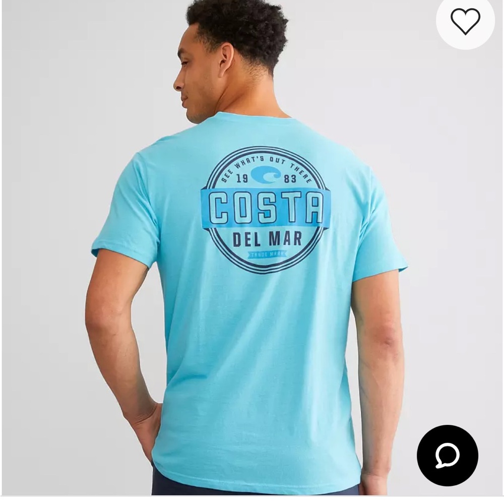 Costa Light Blue Short Sleeve Tee